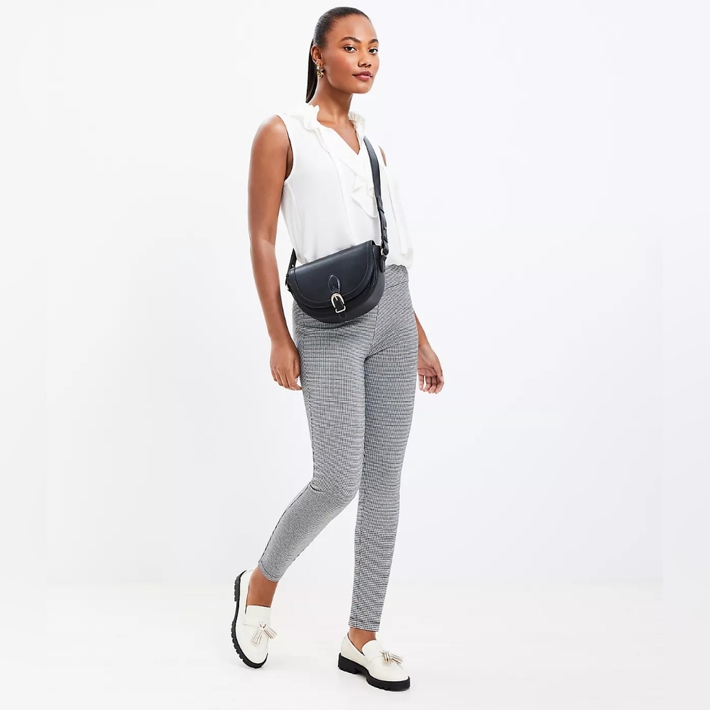 Loft Micro Houndstooth Leggings Size Women's XL